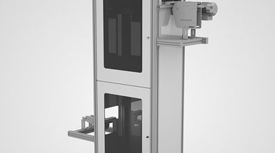 OptiTrak Optical Manufacturing Elevator Conveyor